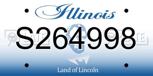 S264998 Illinois License Plate
