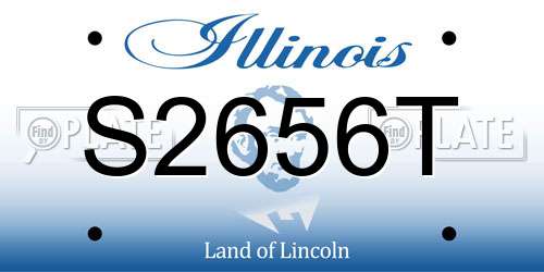 S2656T Illinois License Plate