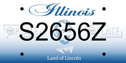S2656Z Illinois License Plate