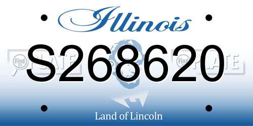 S268620 Illinois License Plate