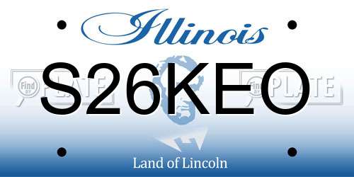 S26KEO Illinois License Plate