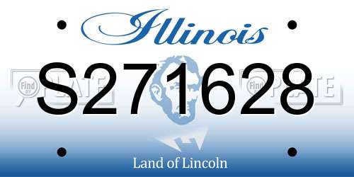 S271628 Illinois License Plate