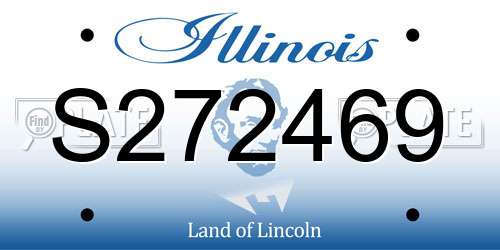 S272469 Illinois License Plate