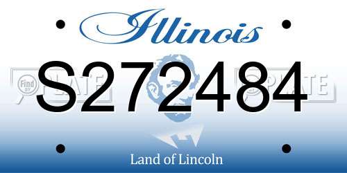 S272484 Illinois License Plate