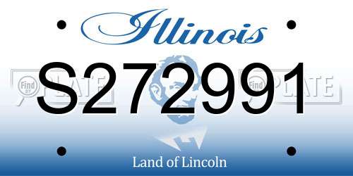 S272991 Illinois License Plate