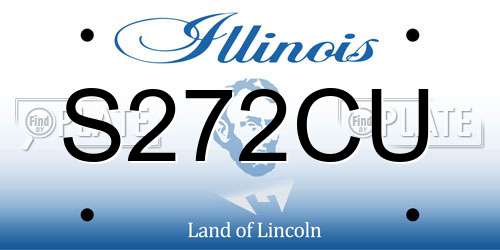 S272CU Illinois License Plate