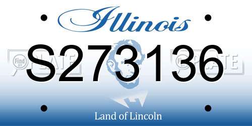 S273136 Illinois License Plate
