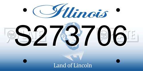 S273706 Illinois License Plate