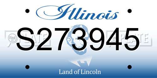 S273945 Illinois License Plate