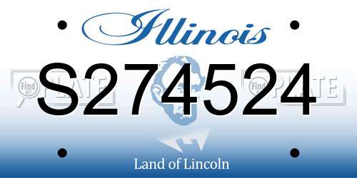 S274524 Illinois License Plate