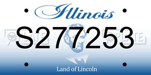 S277253 Illinois License Plate