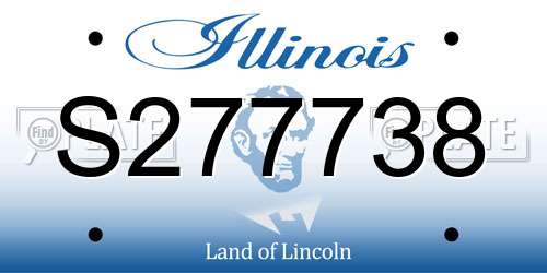 S277738 Illinois License Plate