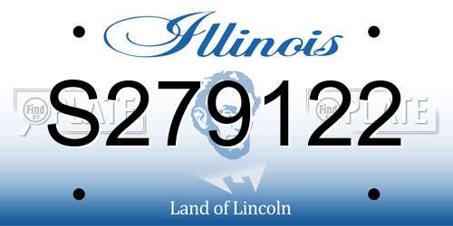 S279122 Illinois License Plate
