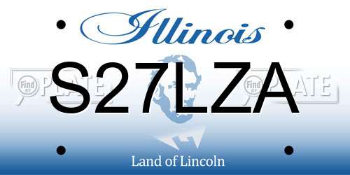 S27LZA Illinois License Plate