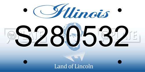 S280532 Illinois License Plate