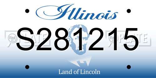 S281215 Illinois License Plate