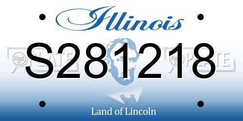 S281218 Illinois License Plate
