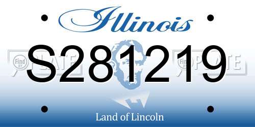 S281219 Illinois License Plate