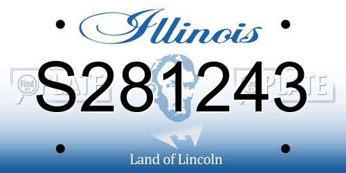 S281243 Illinois License Plate
