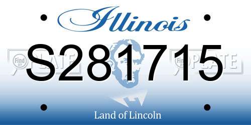 S281715 Illinois License Plate