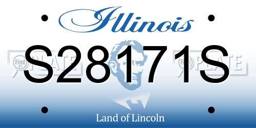 S28171S Illinois License Plate