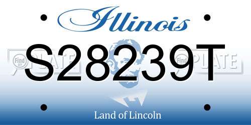 S28239T Illinois License Plate