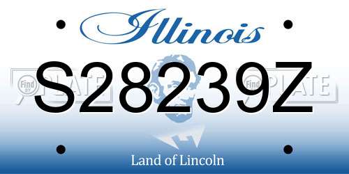 S28239Z Illinois License Plate