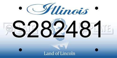 S282481 Illinois License Plate
