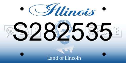 S282535 Illinois License Plate