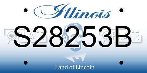 S28253B Illinois License Plate
