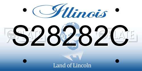 S28282C Illinois License Plate
