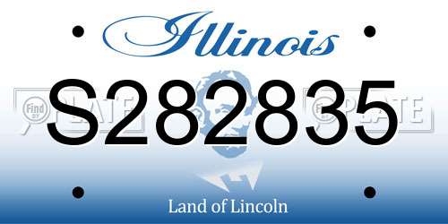 S282835 Illinois License Plate