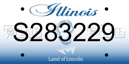 S283229 Illinois License Plate