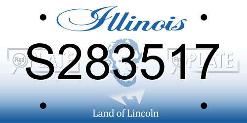 S283517 Illinois License Plate