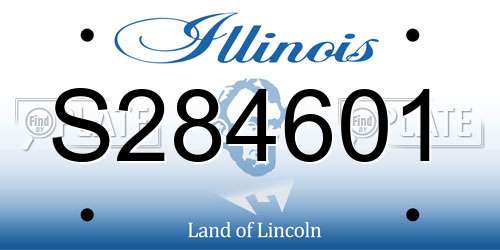 S284601 Illinois License Plate