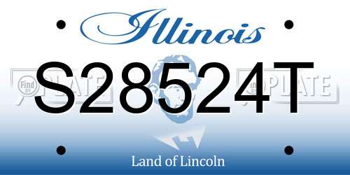 S28524T Illinois License Plate