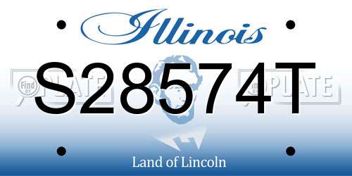 S28574T Illinois License Plate
