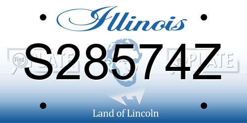 S28574Z Illinois License Plate