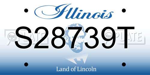 S28739T Illinois License Plate