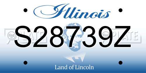 S28739Z Illinois License Plate