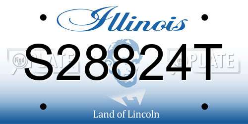 S28824T Illinois License Plate