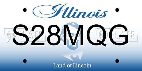 S28MQG Illinois License Plate