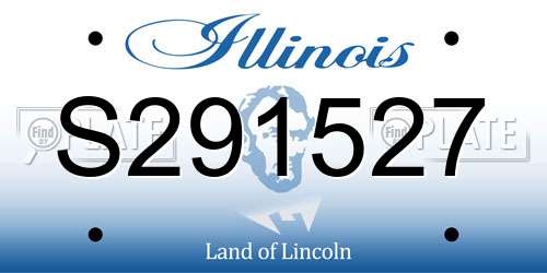 S291527 Illinois License Plate