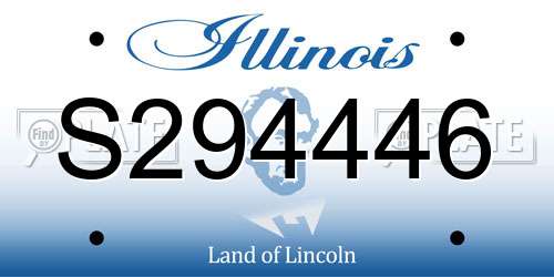 S294446 Illinois License Plate