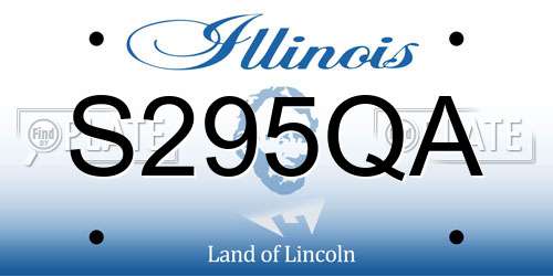 S295QA Illinois License Plate