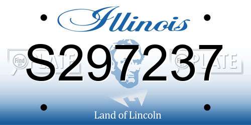 S297237 Illinois License Plate
