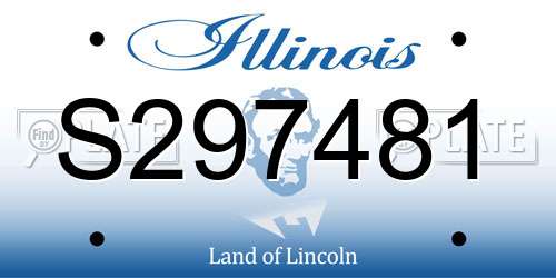 S297481 Illinois License Plate