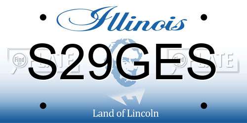 S29GES Illinois License Plate