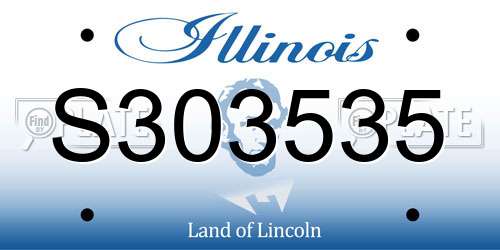 S303535 Illinois License Plate