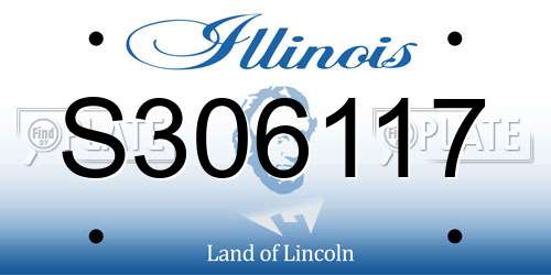 S306117 Illinois License Plate